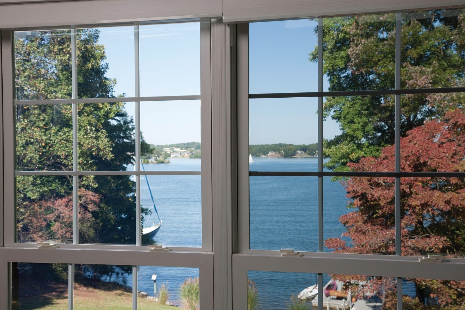 Clear residential window film keeping natural light