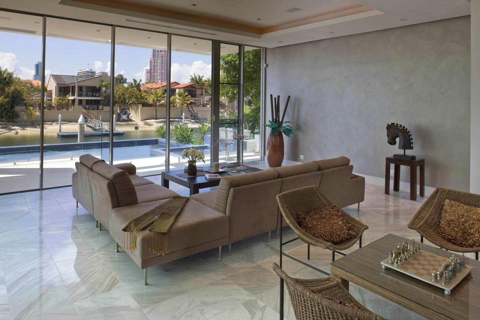 Hardwood and furnishings protected from UV fade
