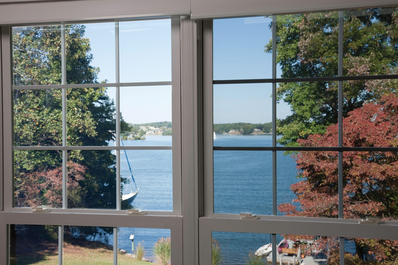 Clear residential window film keeping natural light