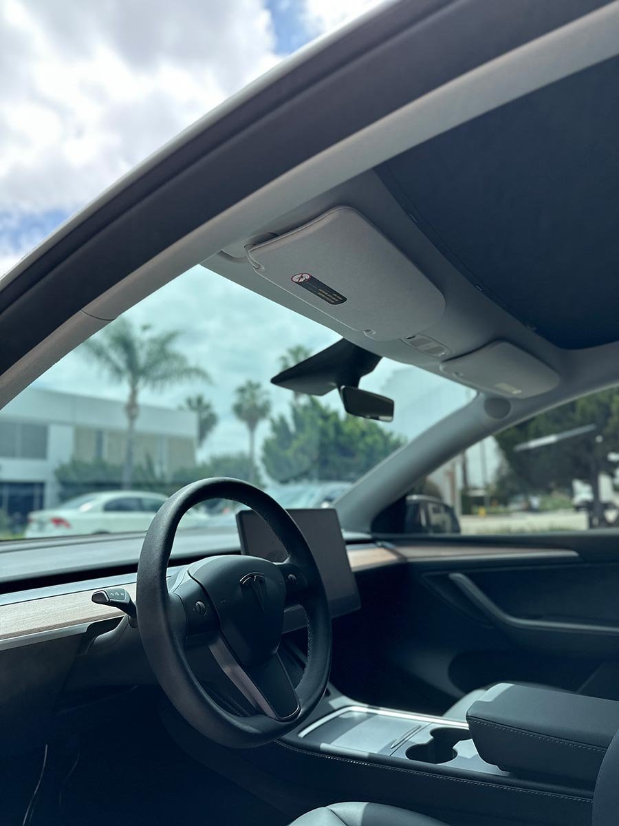 Tesla Model 3 Window Tinting Interior